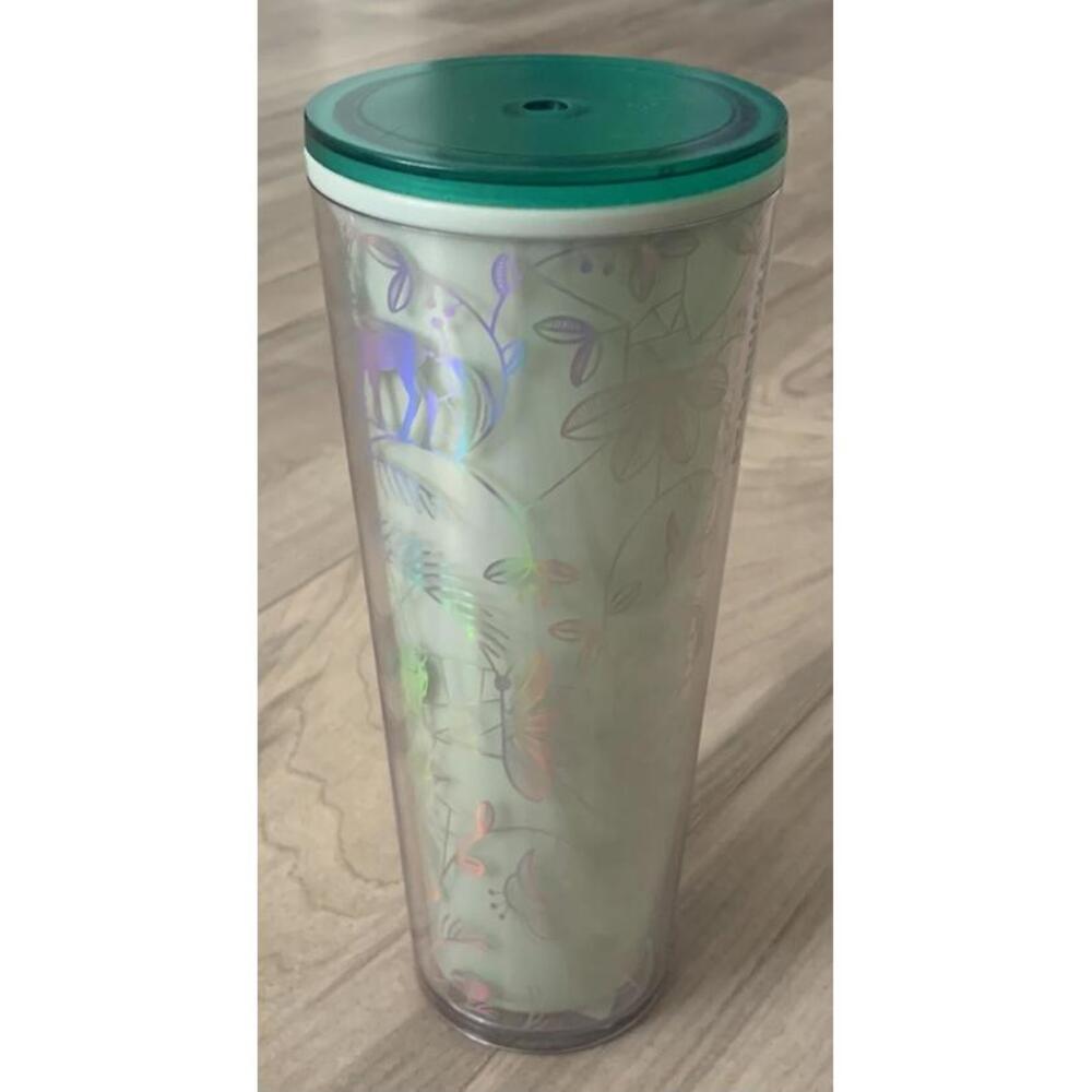 2022 Starbucks Holiday Winter Woodland Mint Color Changing Venti Tumbler 24oz